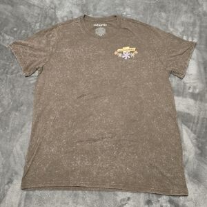 Chevrolet T-Shirt '1987 Chevy Sport Van' Mens Size L Distressed Brown Print Tee